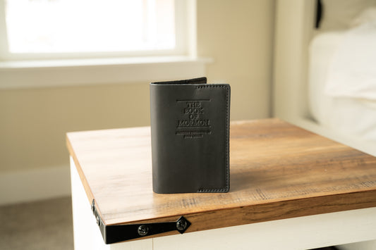 Leather Book of Mormon Mini - Soft Cover - Black