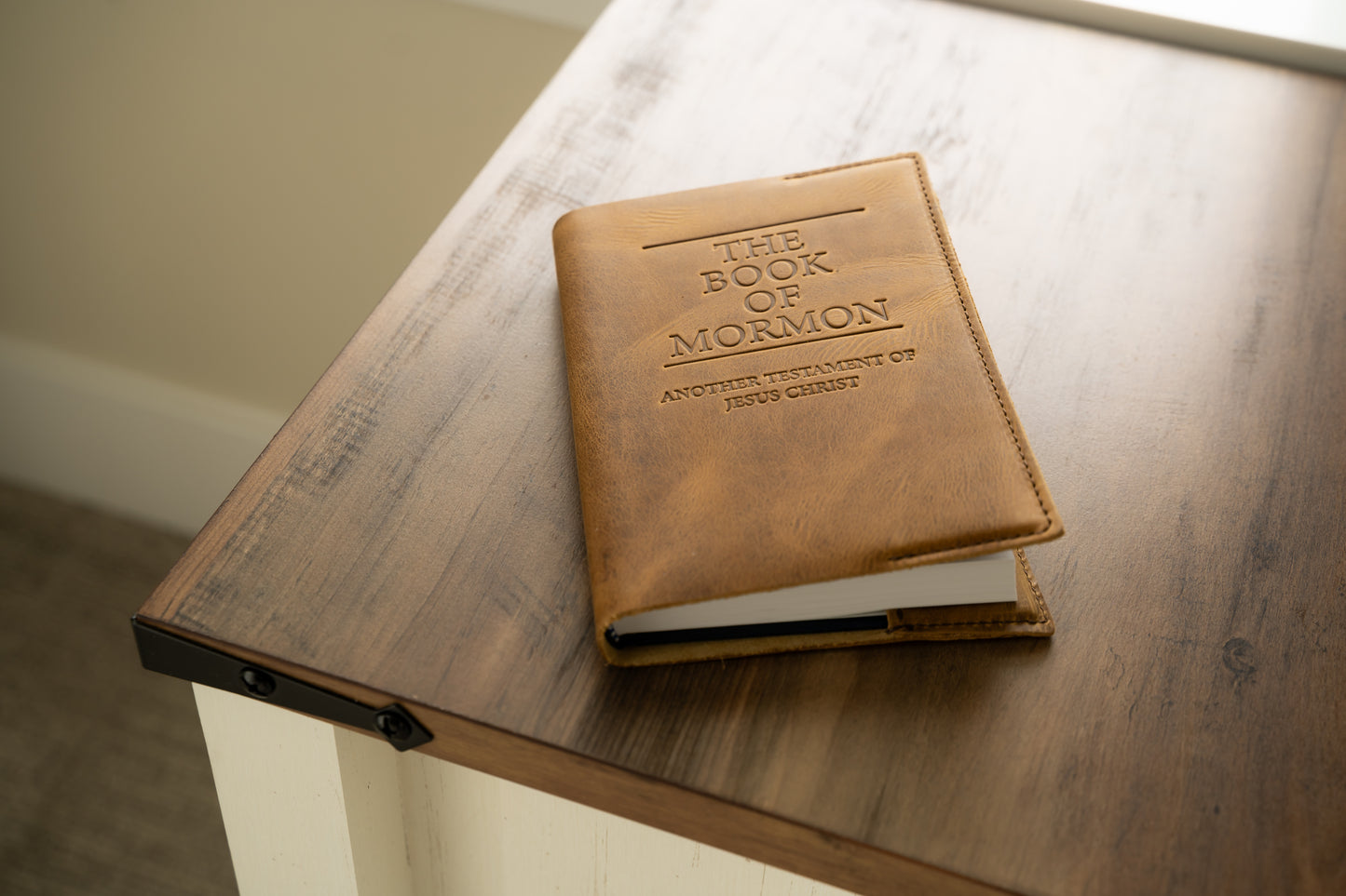 Leather Book of Mormon - Hard Cover