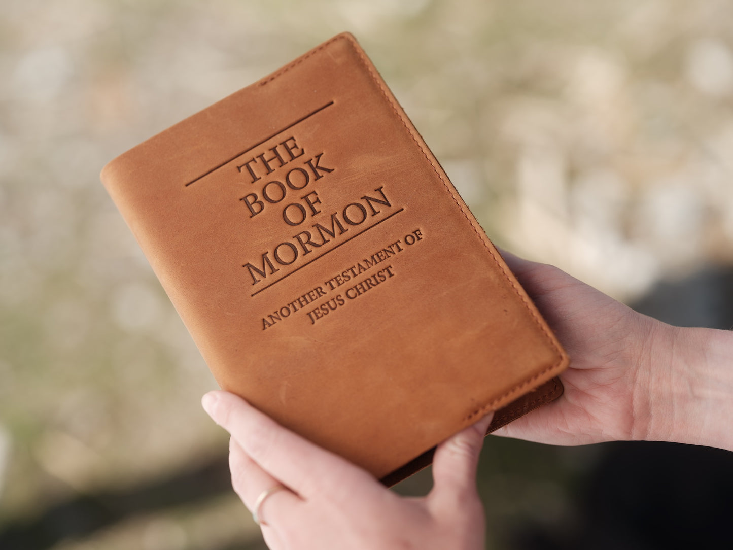 Leather Book of Mormon - Hard Cover