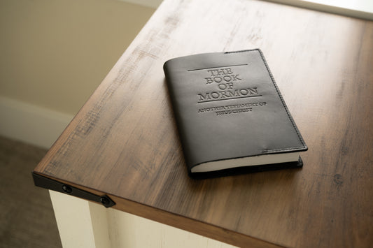Leather Book of Mormon - Soft Cover - Black